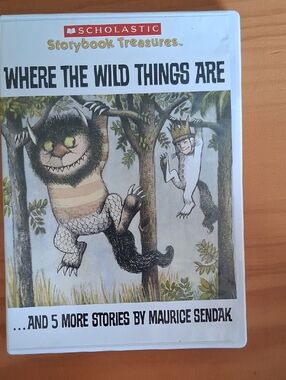 Scholastic Where the Wild Things Are DVD - white case with colorful cover art